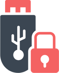 flashdisk lock protect icon