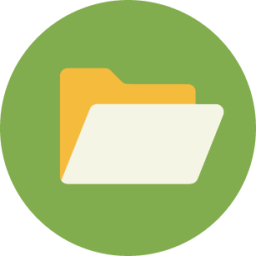 folder directory container collection green open yellow icon