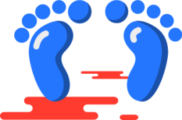 footprints illustration