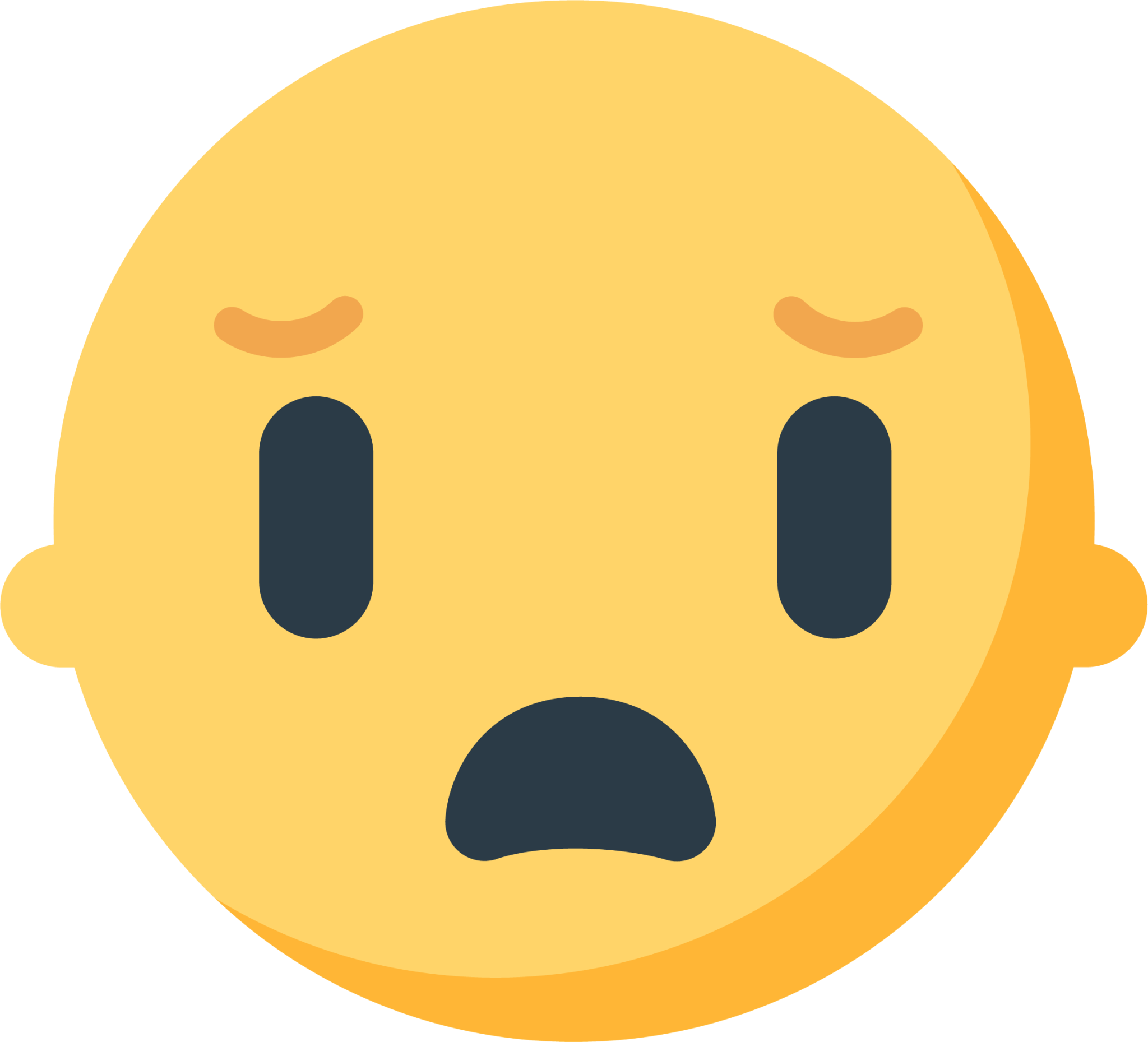 frowning face with open mouth emoji