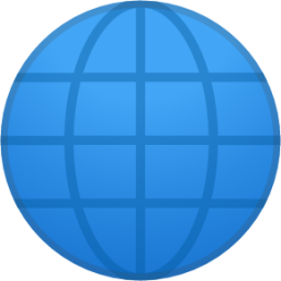 globe with meridians emoji