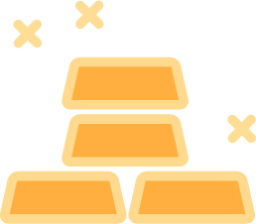 gold bricks icon