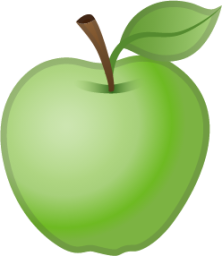 green apple emoji