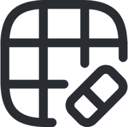 grid eraser icon