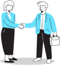 Handshake illustration