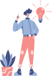 Idea ideas man plant pants illustration