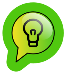 idea yellowgreen icon