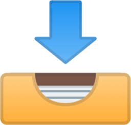 inbox tray emoji