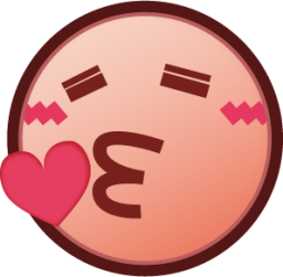 kissing heart (plain) emoji