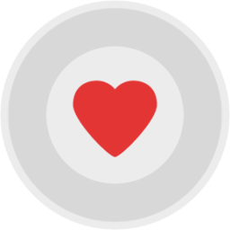 love heart plate icon