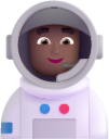 man astronaut medium dark emoji