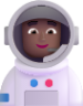 man astronaut medium dark emoji