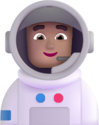 man astronaut medium emoji