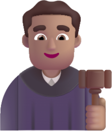 man judge medium emoji