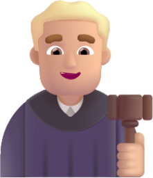 man judge medium light emoji