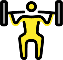 man lifting weights emoji