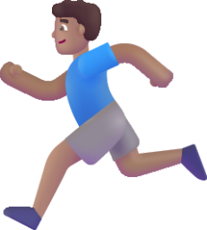 man running medium emoji