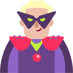 man supervillain medium light emoji