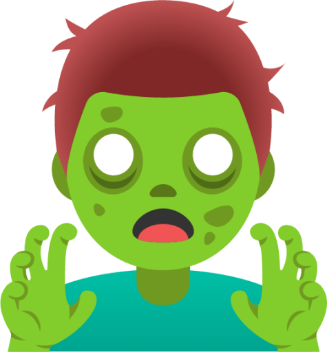 man zombie emoji