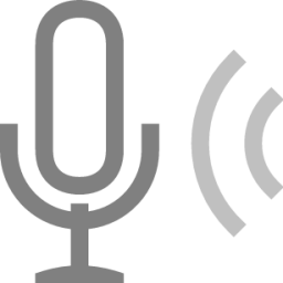 microphone sensitivity low symbolic icon