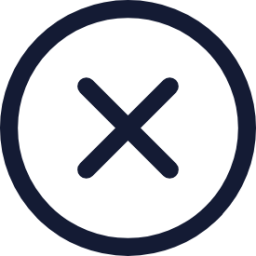 multiplication sign circle icon