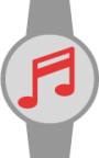 music clock icon