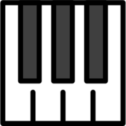 musical keyboard emoji