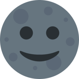 new moon with face emoji