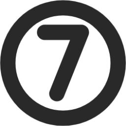 number 7 circle icon