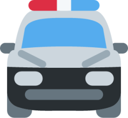 oncoming police car emoji