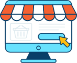 Online shopping illustration