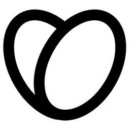 oval love two icon