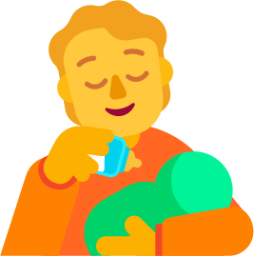 person feeding baby default emoji