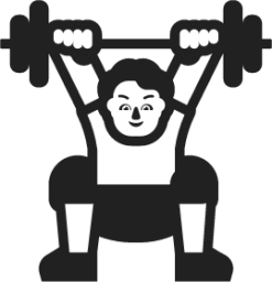 person lifting weights emoji