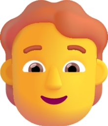 person red hair default emoji