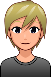 person with blond hair (plain) emoji