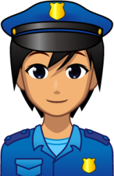 police officer (yellow) emoji