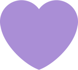 purple heart emoji