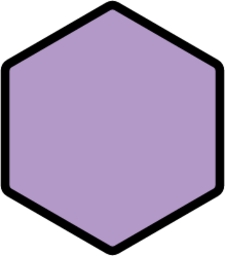 purple hexagon emoji