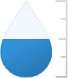 raindrop measure icon