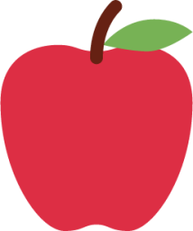 red apple emoji