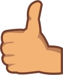 reversed thumbs up sign (yellow) emoji