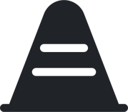 roadblock (rounded filled) icon