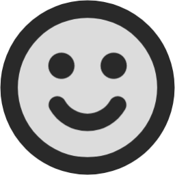 slightly smiling face icon