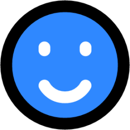 slightly smiling face icon