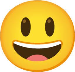 smiling face with open mouth emoji