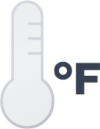 thermometer glass fahrenheit icon