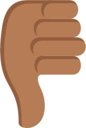 thumbs down sign tone 4 emoji