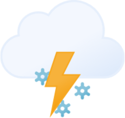 thunderstorms snow icon