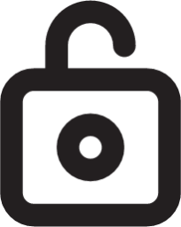 unlock outline icon